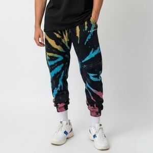 YoungLA 232 Wrought Tie Dye Joggers - Multi-Color Swirl - Large